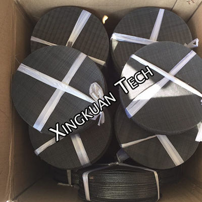 176.3mm DIA شبكة سلكية سوداء 10mesh 20mesh 30mesh 40mesh Filter Disc